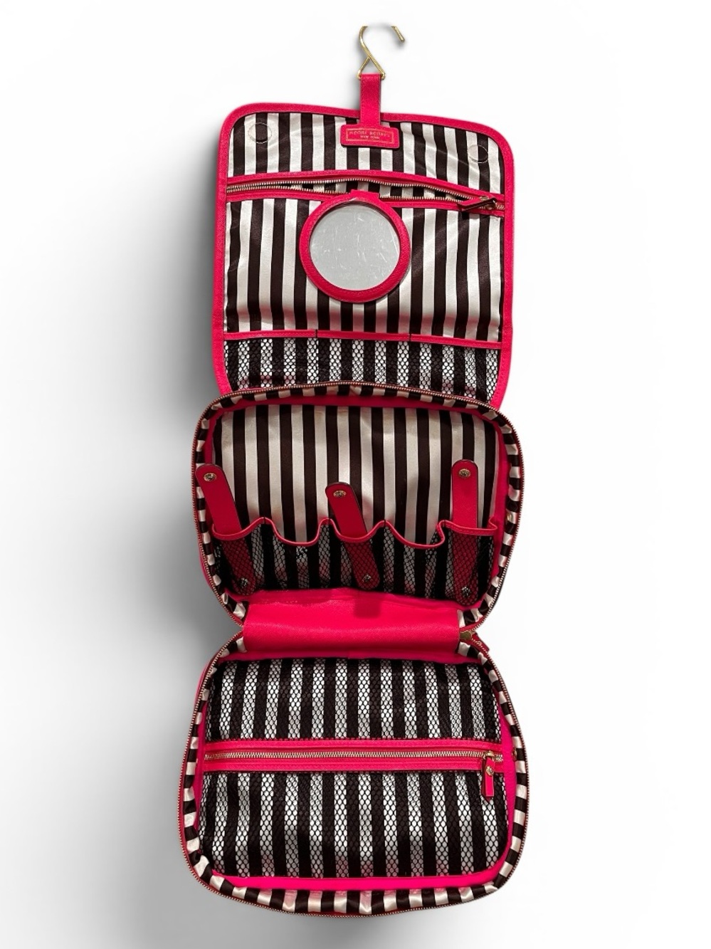 Henri Bendel Hot Pink Jetsetter Nylon Travel Hanging Bag NWOT